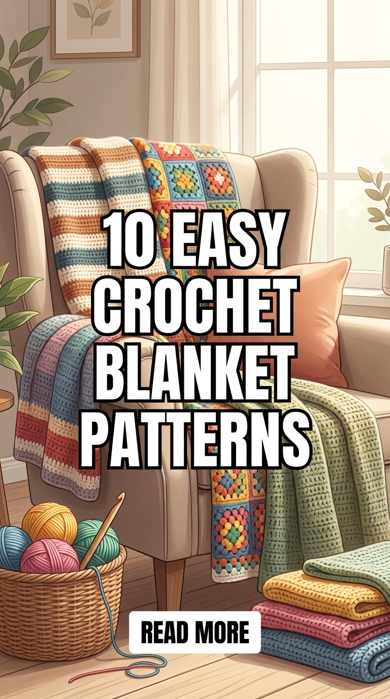 10 Easy Crochet Blanket Patterns For Cozy And Stylish Home Decor