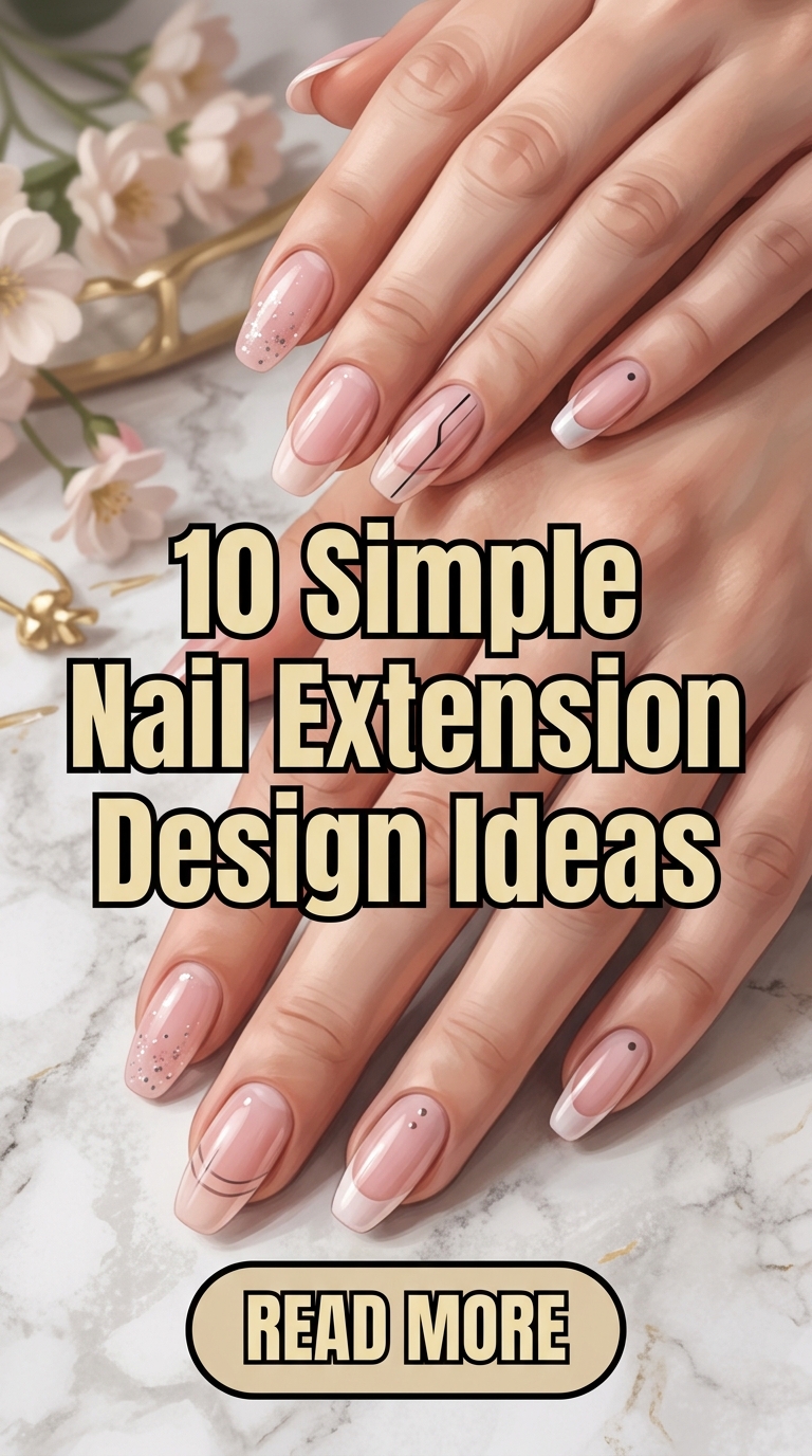 10 Simple Nail Extension Design Ideas For A Stylish Everyday Look