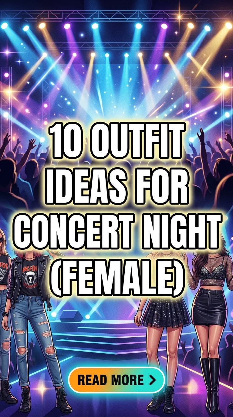 10 Outfit Ideas For Concert Night Female