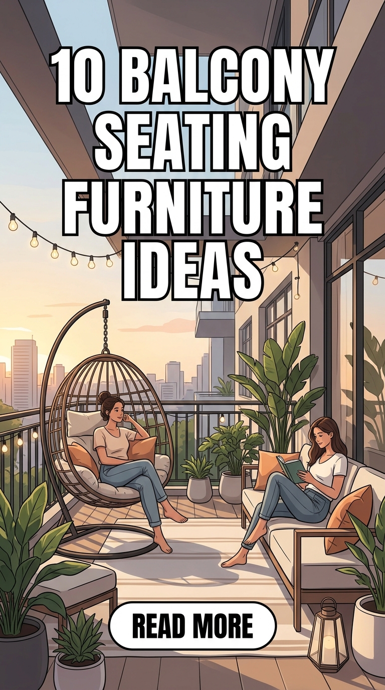 10 Balcony Seating Furniture Ideas To Transform Your Outdoor Space